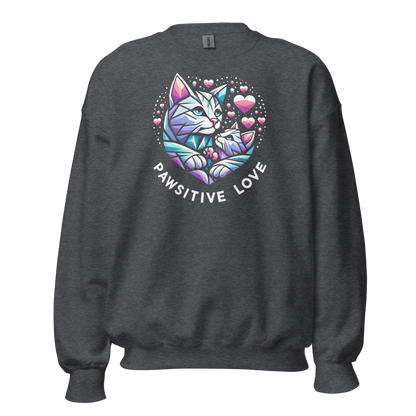 Geometric Whiskerheart - Pawsitive Love - Preshrunk Sweatshirt