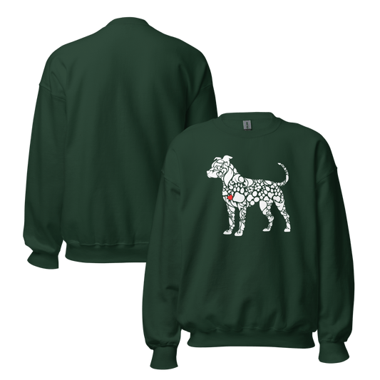 Paws of Loyalty - Oversized Sweatshirt | COLORS: Forest Green, Navy, Dark Chocolate, Charcoal - Preshrunk Sweatshirt - Speak Up 4 Paws
