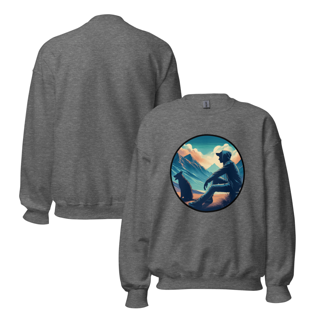 Dawn's Embrace - Oversized Sweatshirt | COLORS: Graphite Heather, Charcoal, Sport Grey, Ash - pr - Speak Up 4 Paws