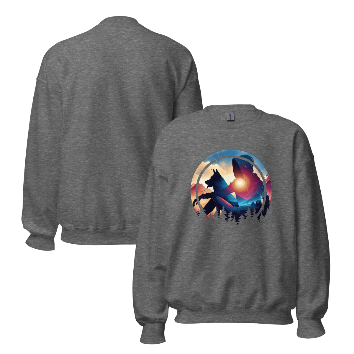 Companion Hues - Oversized Sweatshirt | COLORS: Sport Grey, Charcoal, Graphite Heather, Ash - Preshrunk Sweatshirt - Speak Up 4 Paws