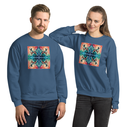 Vibrant Canine Mosaic - Preshrunk Sweatshirt