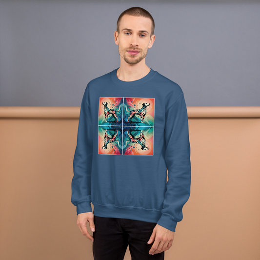 Vibrant Canine Mosaic - Preshrunk Sweatshirt