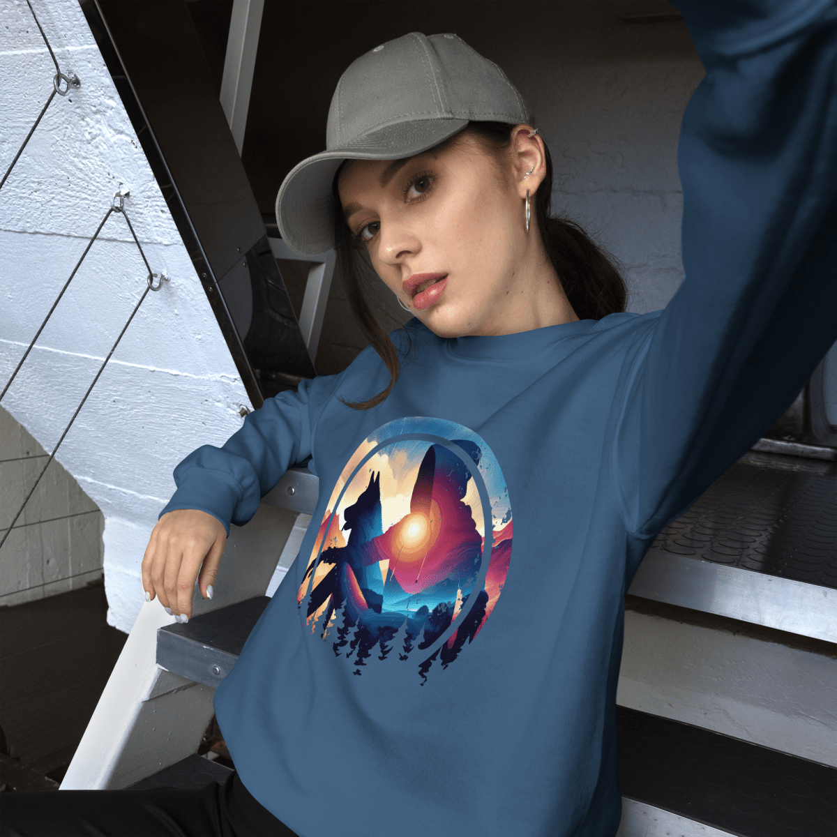 Companion Hues - Sweatshirt | COLORS: Charcoal, Royal, Indigo, Sand - Preshrunk Sweatshirt - Speak Up 4 Paws
