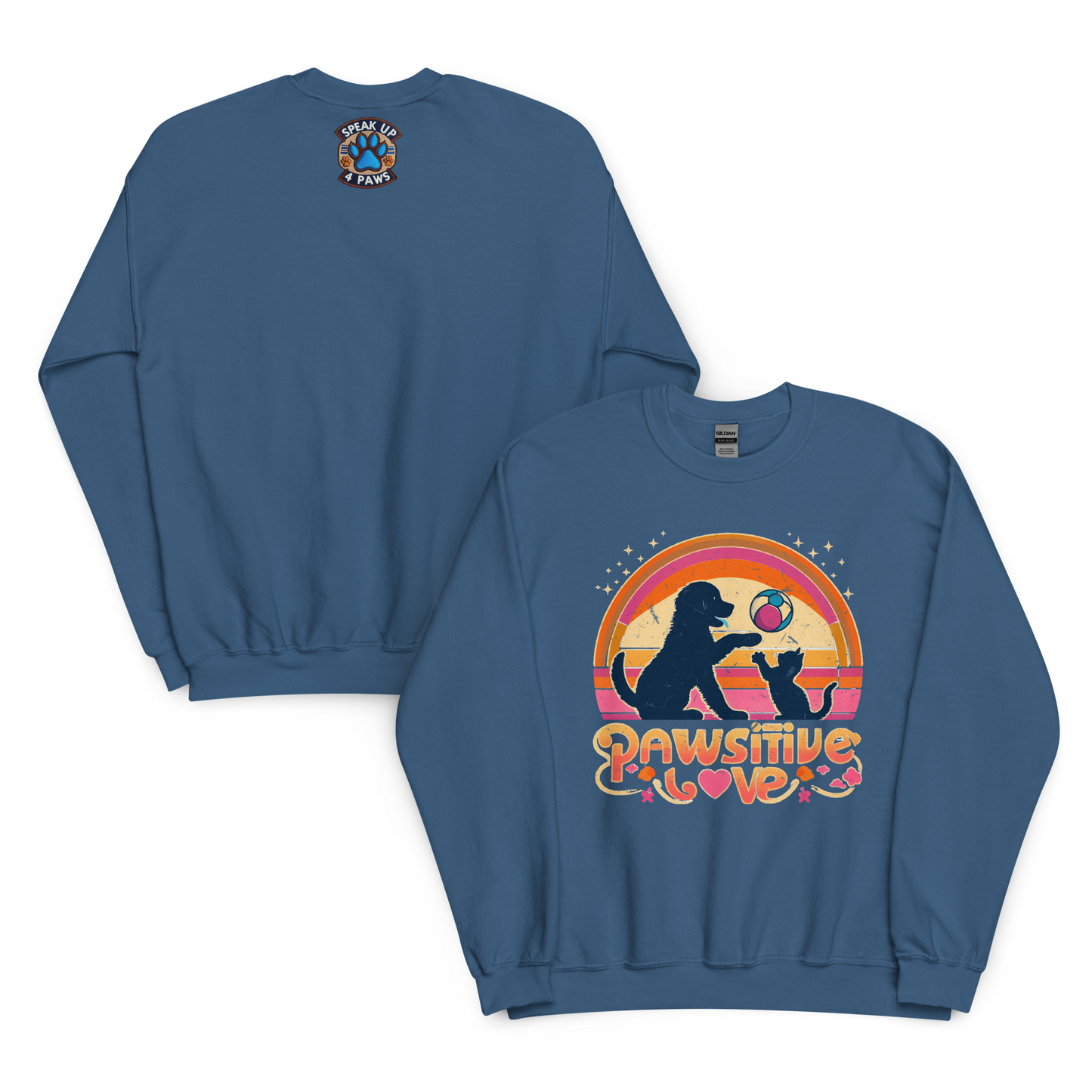 Rainbow Rendezvous - Pawsitive Love - Preshrunk Sweatshirt