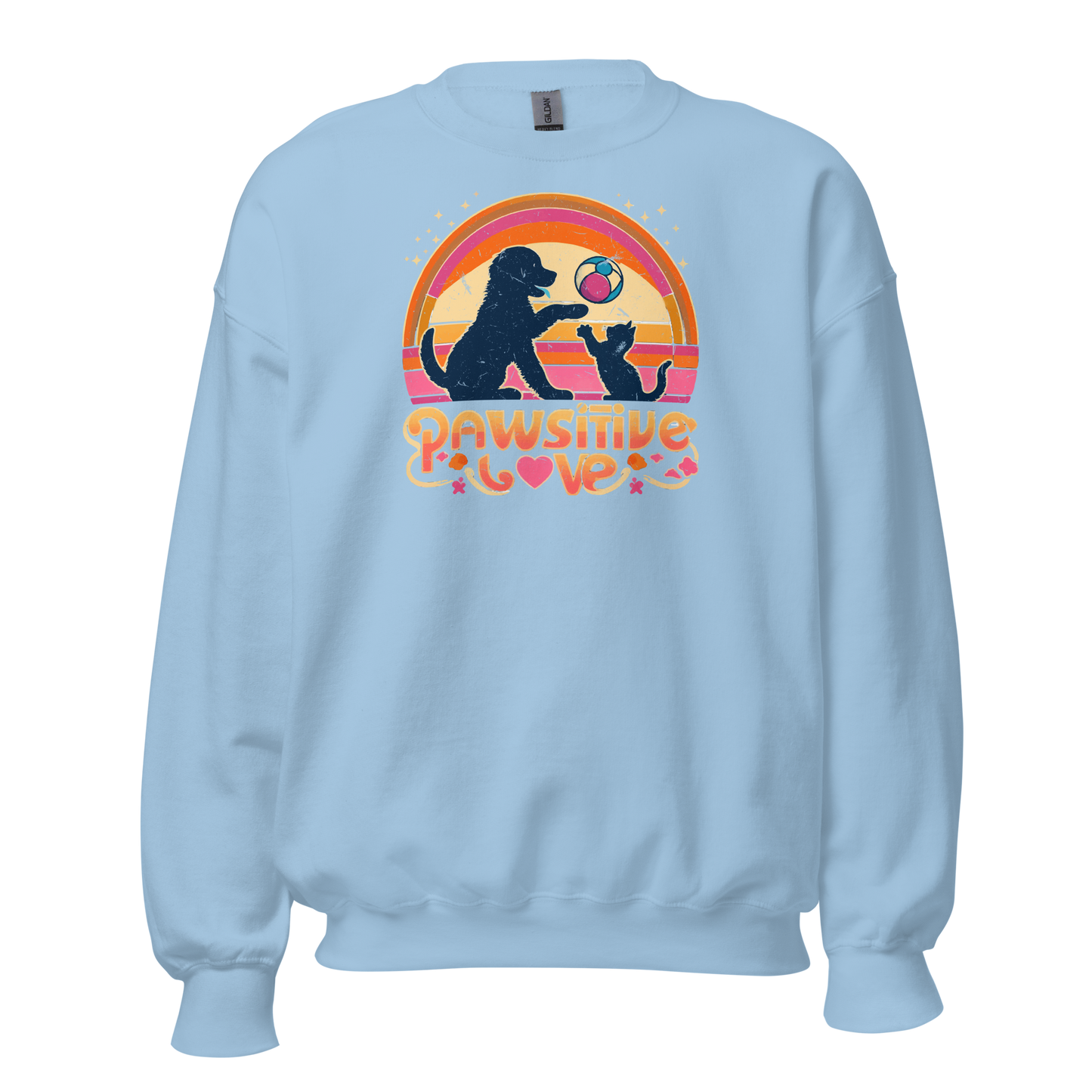 Rainbow Rendezvous - Pawsitive Love - Preshrunk Sweatshirt