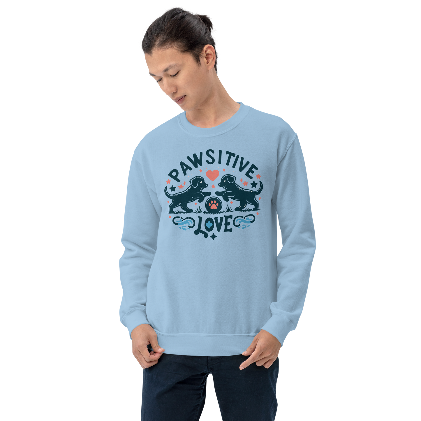 Sketchy Tails - Pawsitive Love - Preshrunk Sweatshirt