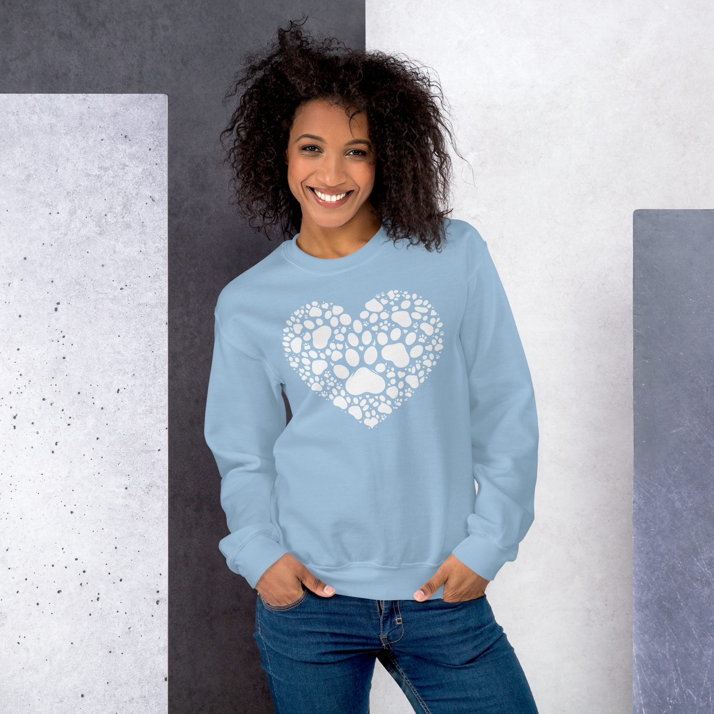 Paws of Compassion - Heart - Preshrunk Sweatshirt