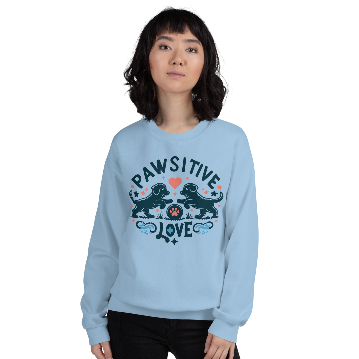 Sketchy Tails - Pawsitive Love - Preshrunk Sweatshirt