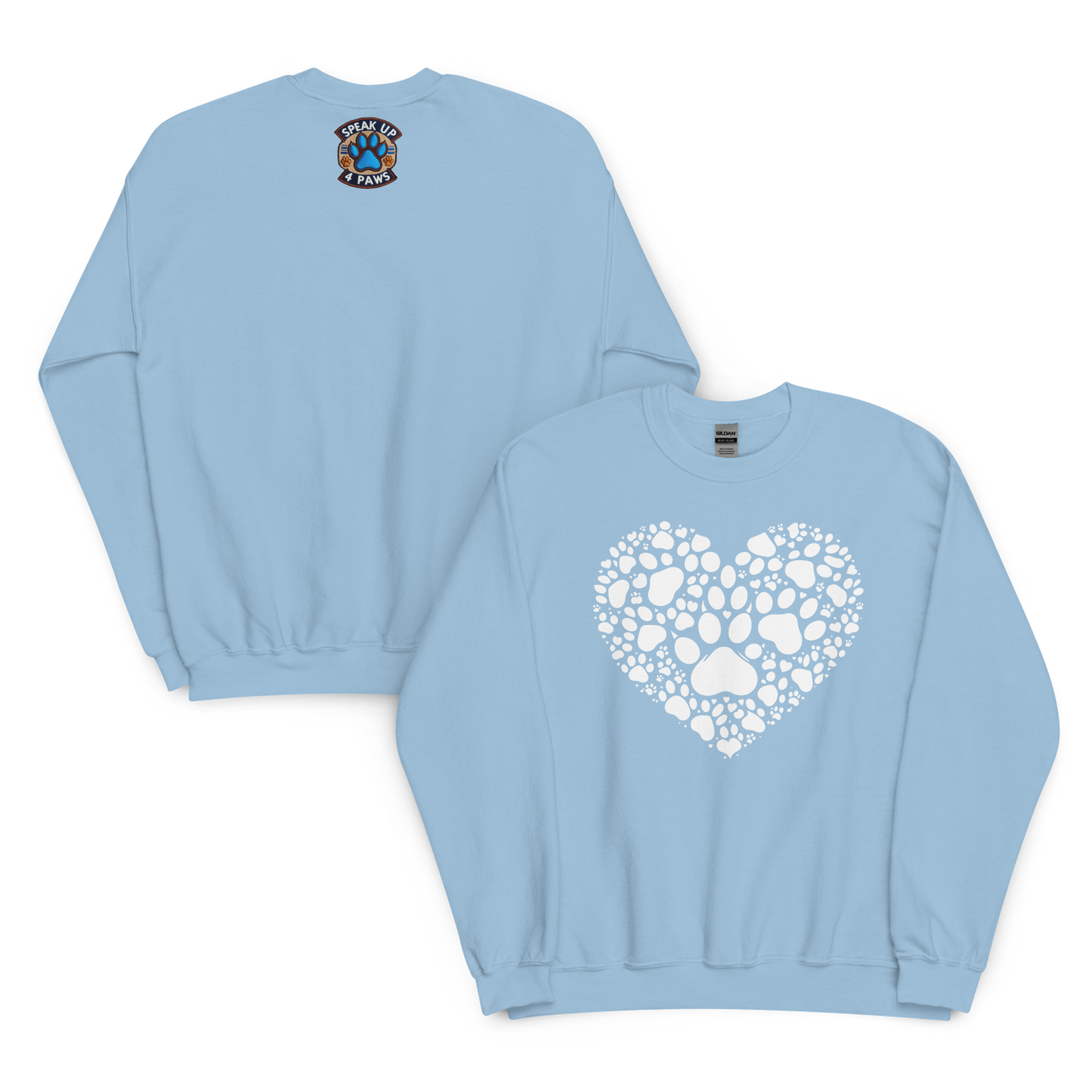 Paws of Compassion - Heart - Preshrunk Sweatshirt