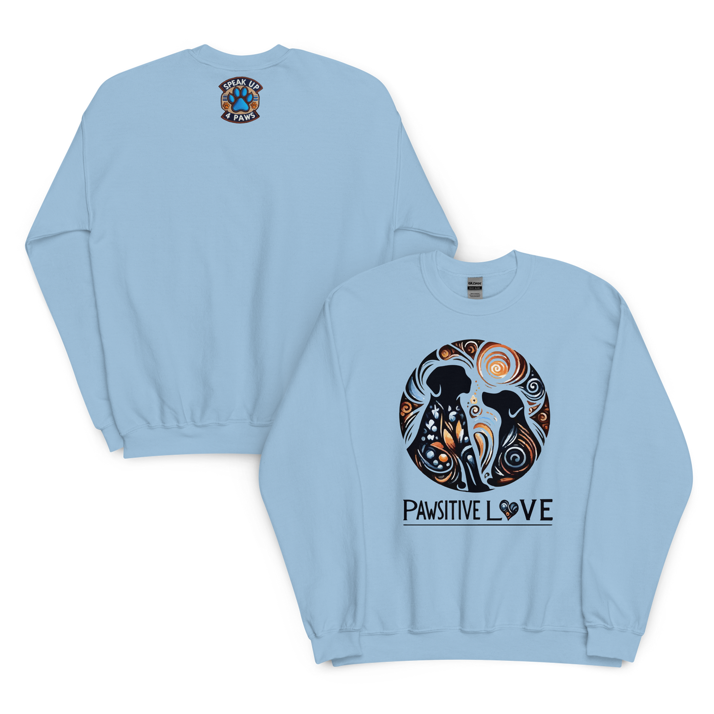 Canine Whirlpool -Pawsitive Love - Preshrunk Sweatshirt