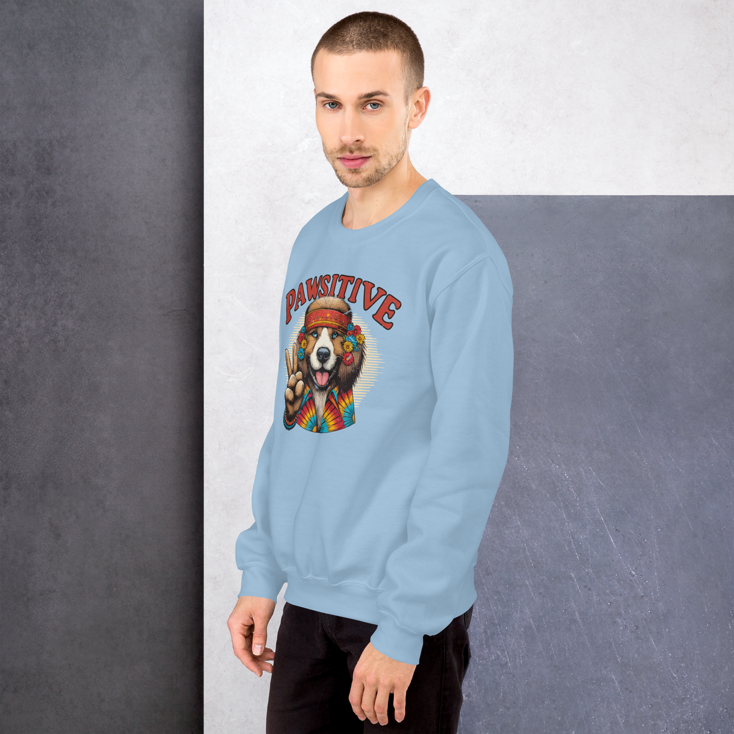 Groovy Canine Vibes - Preshrunk Sweatshirt