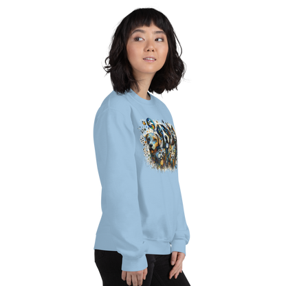 Paws in Colorful Conversation - Pollock - Preshrunk Sweatshirt