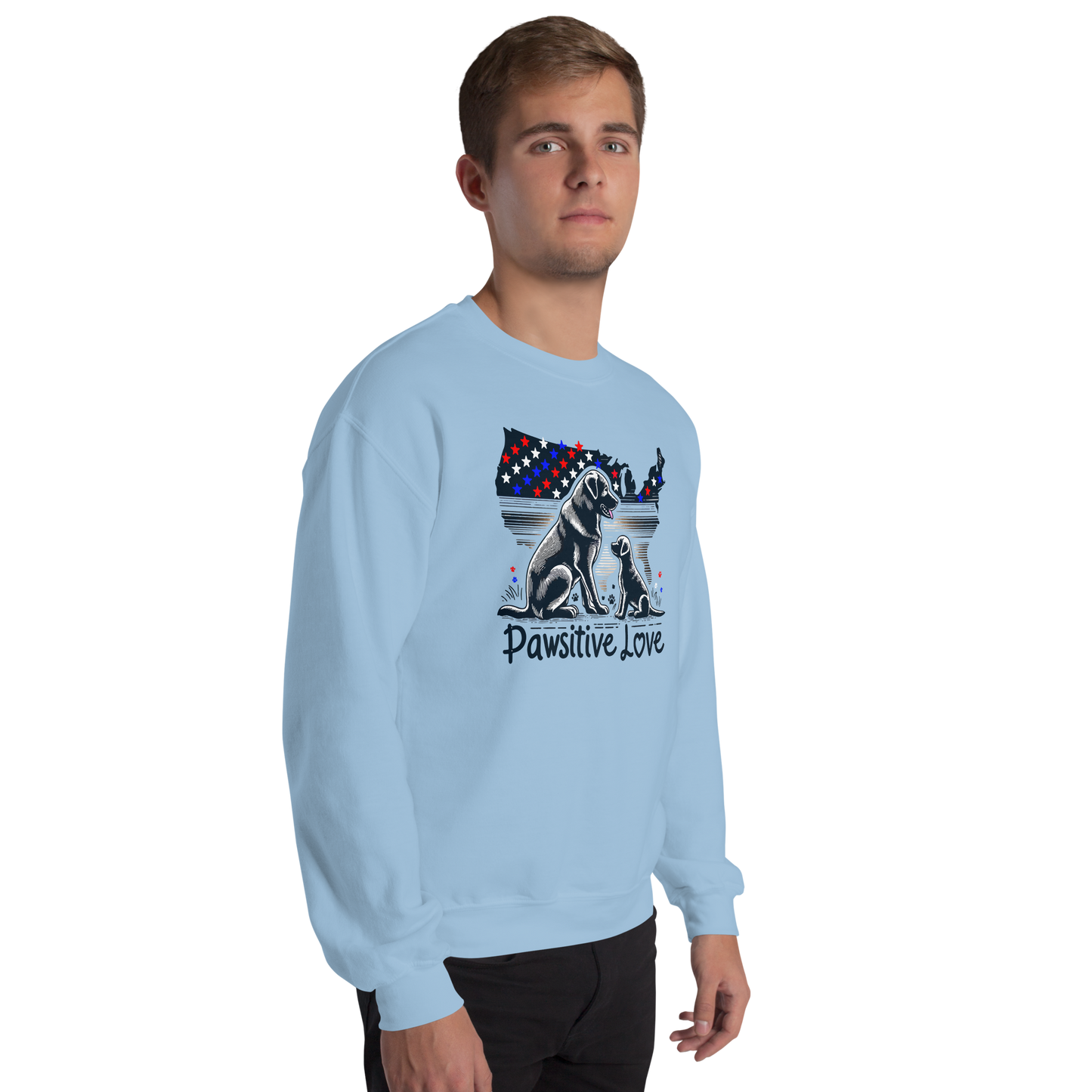 States of Devotion - Pawsitive Love - Preshrunk Sweatshirt