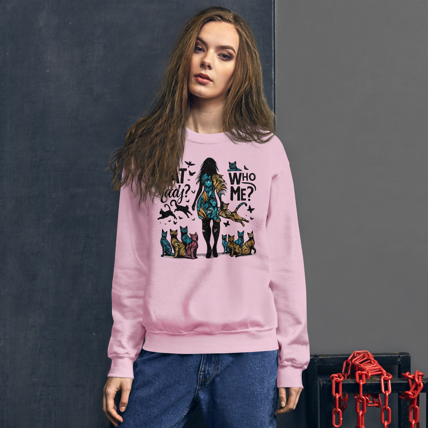 Feline Reverie - Preshrunk Sweatshirt