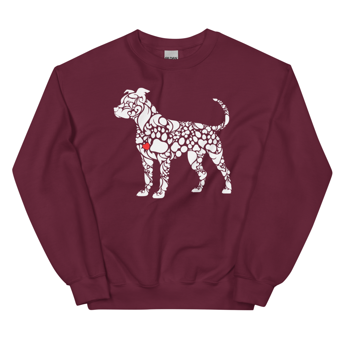 Paws of Loyalty - Sweatshirt | COLORS: Navy, Maroon, Forest Green, Charcoal - Preshrunk Sweatshirt - Speak Up 4 Paws