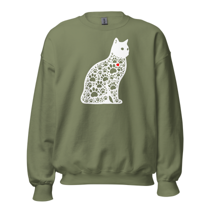 Paws in Harmony - Cat - Preshrunk Sweatshirt