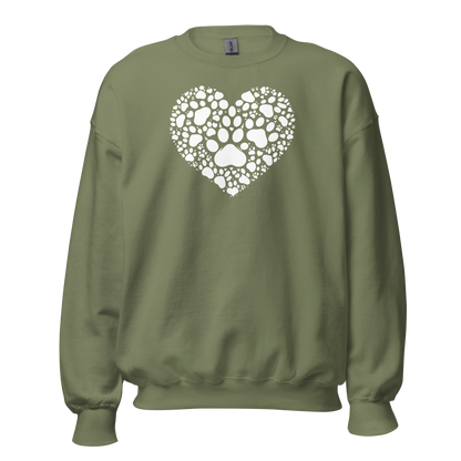 Paws of Compassion - Heart - Preshrunk Sweatshirt