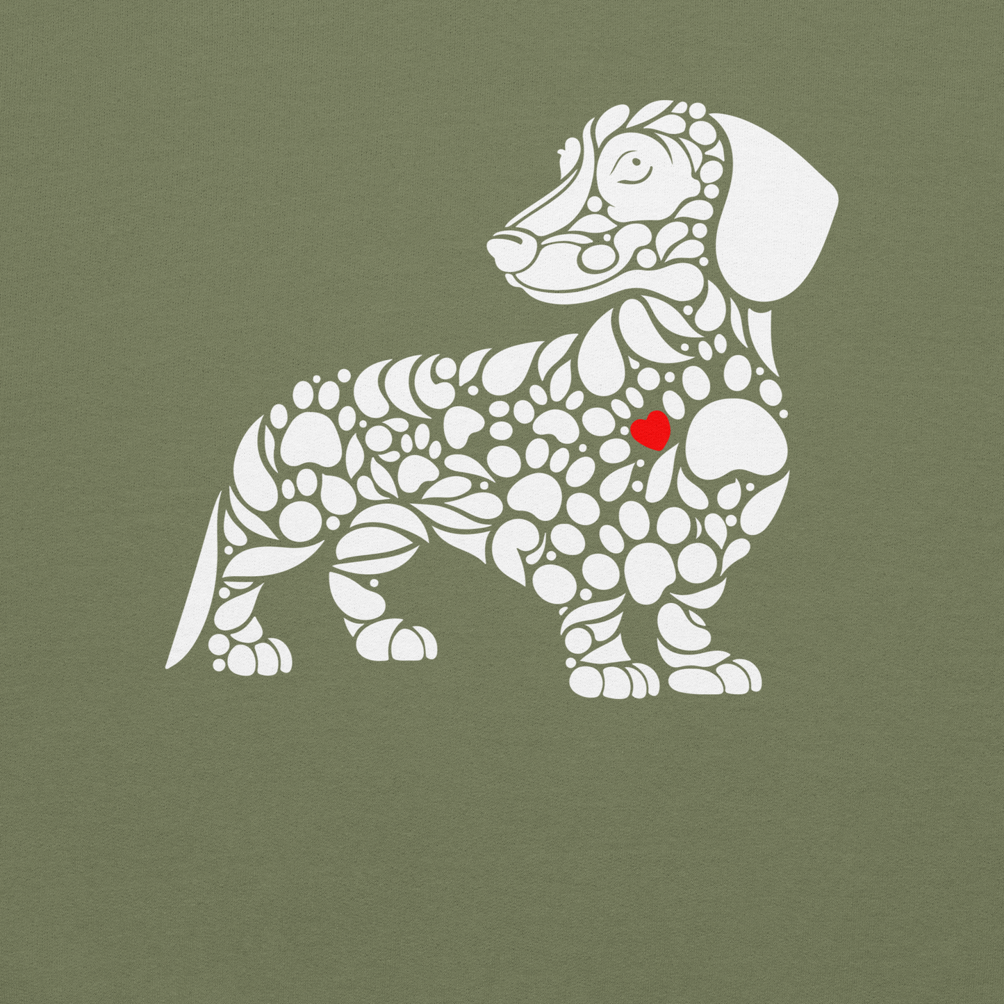 Paws of Devotion - Dachshund - Preshrunk Sweatshirt