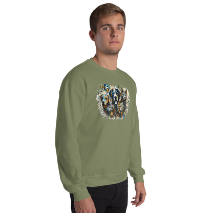 Paws in Colorful Conversation - Pollock - Preshrunk Sweatshirt