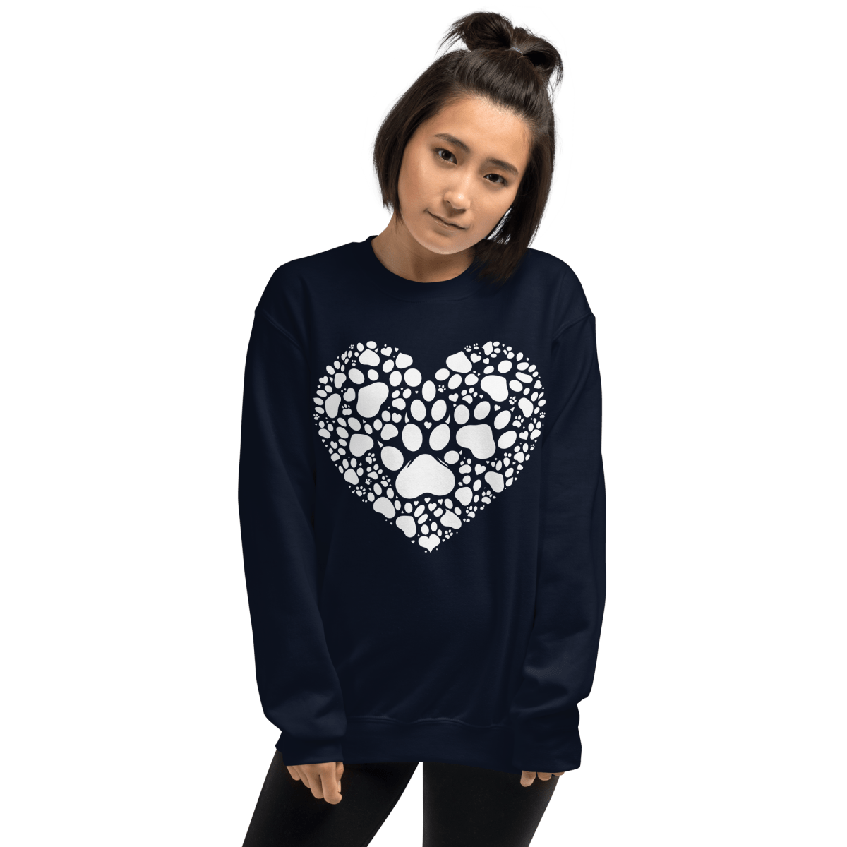 Heartfelt Paws - Sweatshirt | COLORS: Navy, Maroon, Forest Green, Royal - Preshrunk Sweatshirt - Speak Up 4 Paws