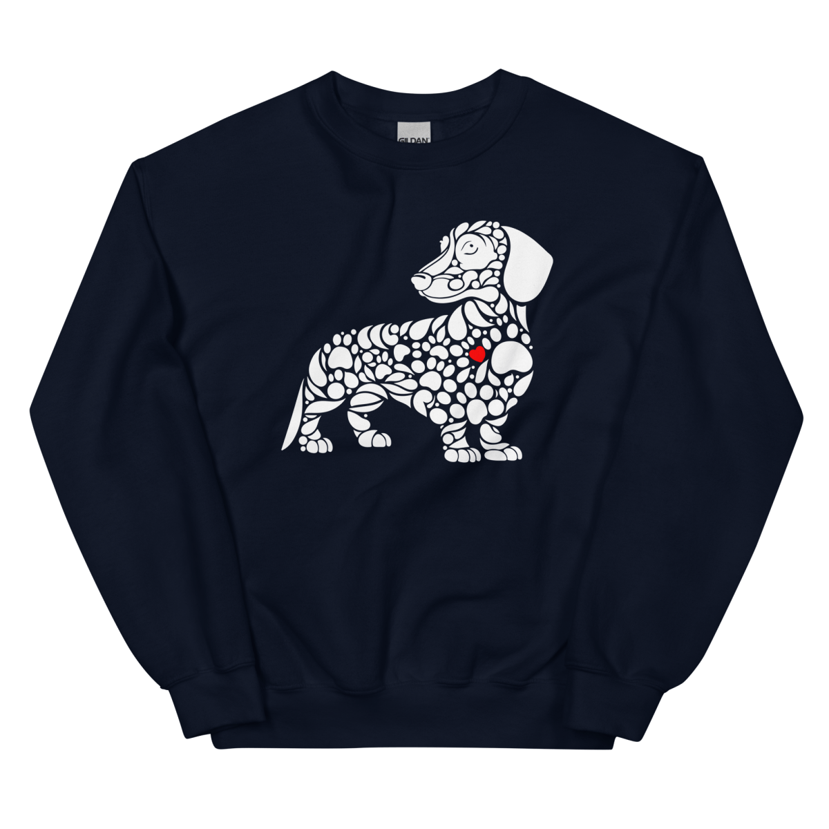 Pawfect Doxie - Sweatshirt | COLORS: Maroon, Navy, Forest Green, Charcoal - Preshrunk Sweatshirt - Speak Up 4 Paws
