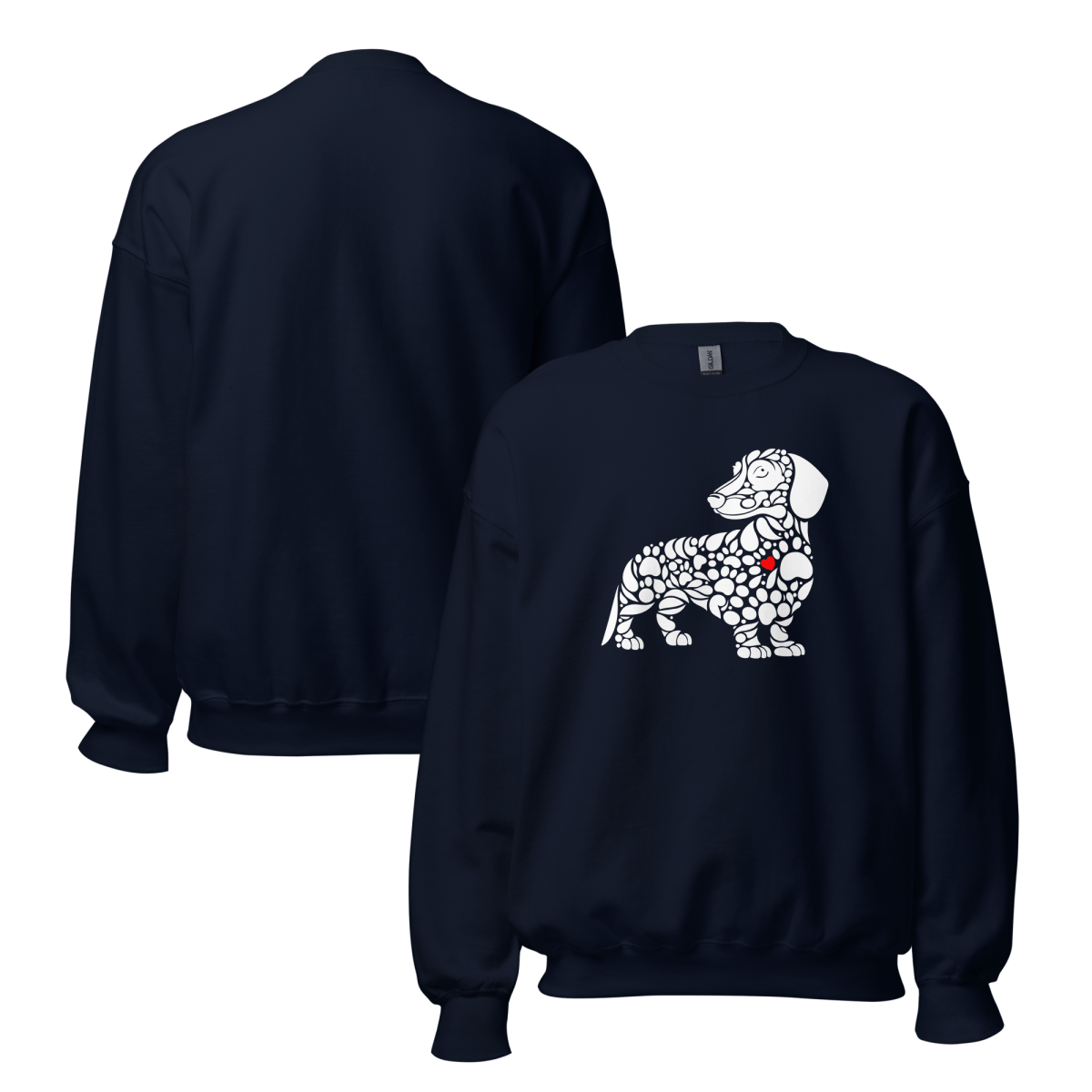 Pawfect Doxie - Oversized Sweatshirt | COLORS: Dark Chocolate, Navy, Forest Green, Charcoal - Preshrunk Sweatshirt - Speak Up 4 Paws