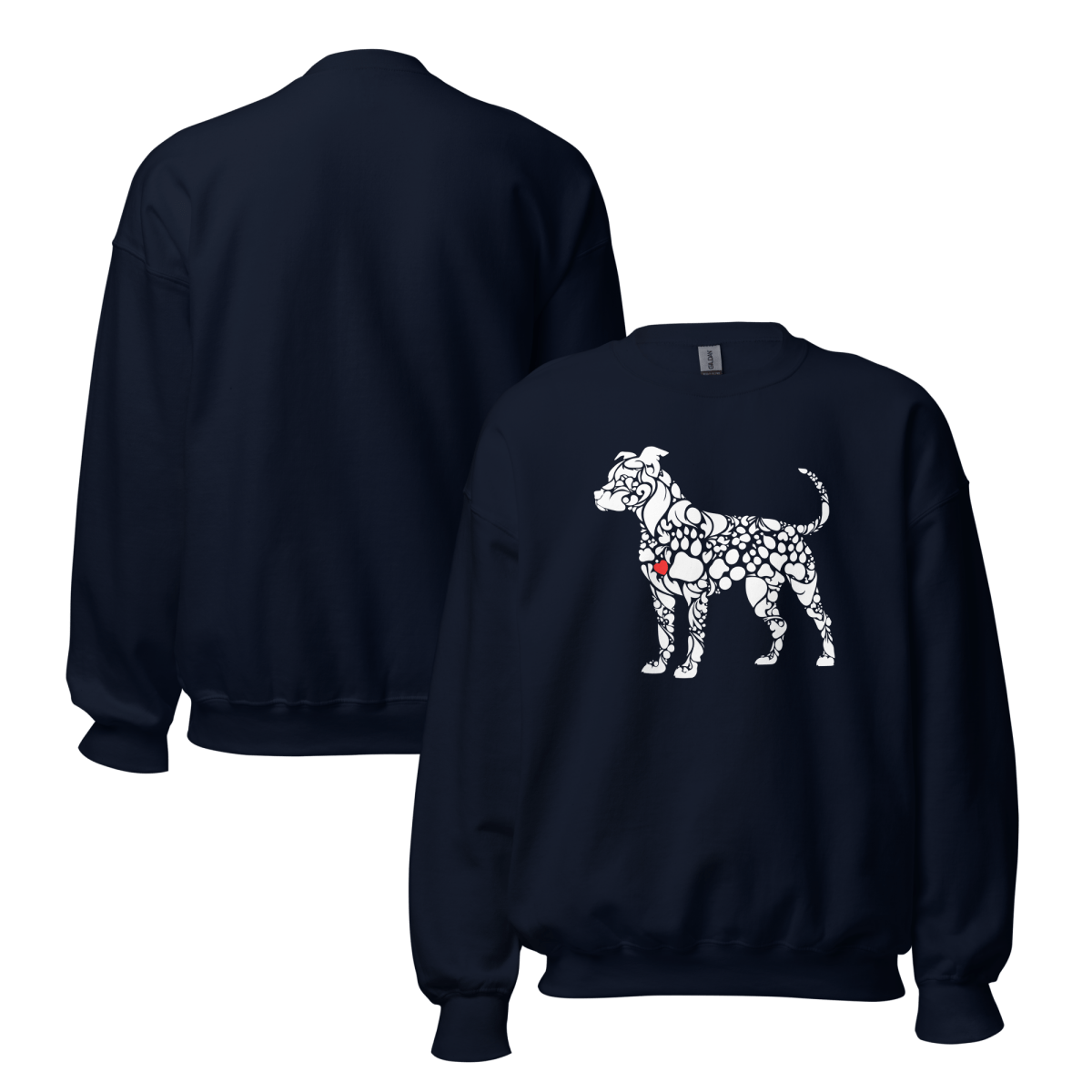 Paws of Loyalty - Oversized Sweatshirt | COLORS: Forest Green, Navy, Dark Chocolate, Charcoal - Preshrunk Sweatshirt - Speak Up 4 Paws