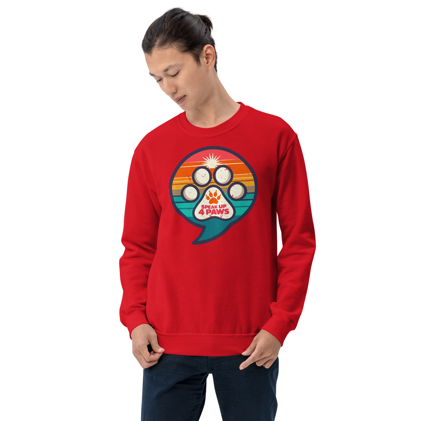 Speak Up 4 Paws - 1970s - Preshrunk Sweatshirt