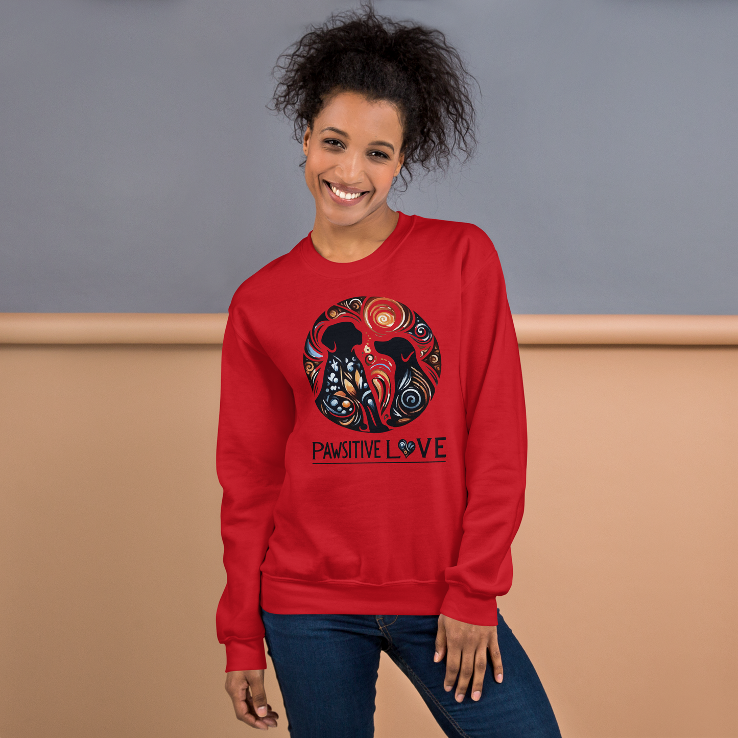 Canine Whirlpool -Pawsitive Love - Preshrunk Sweatshirt