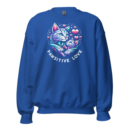 Geometric Whiskerheart - Pawsitive Love - Preshrunk Sweatshirt