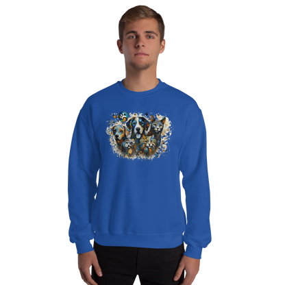 Paws in Colorful Conversation - Pollock - Preshrunk Sweatshirt