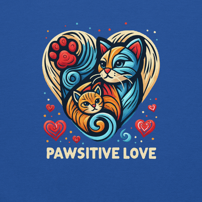 Feline Harmony - Pawsitive Love - Preshrunk Sweatshirt