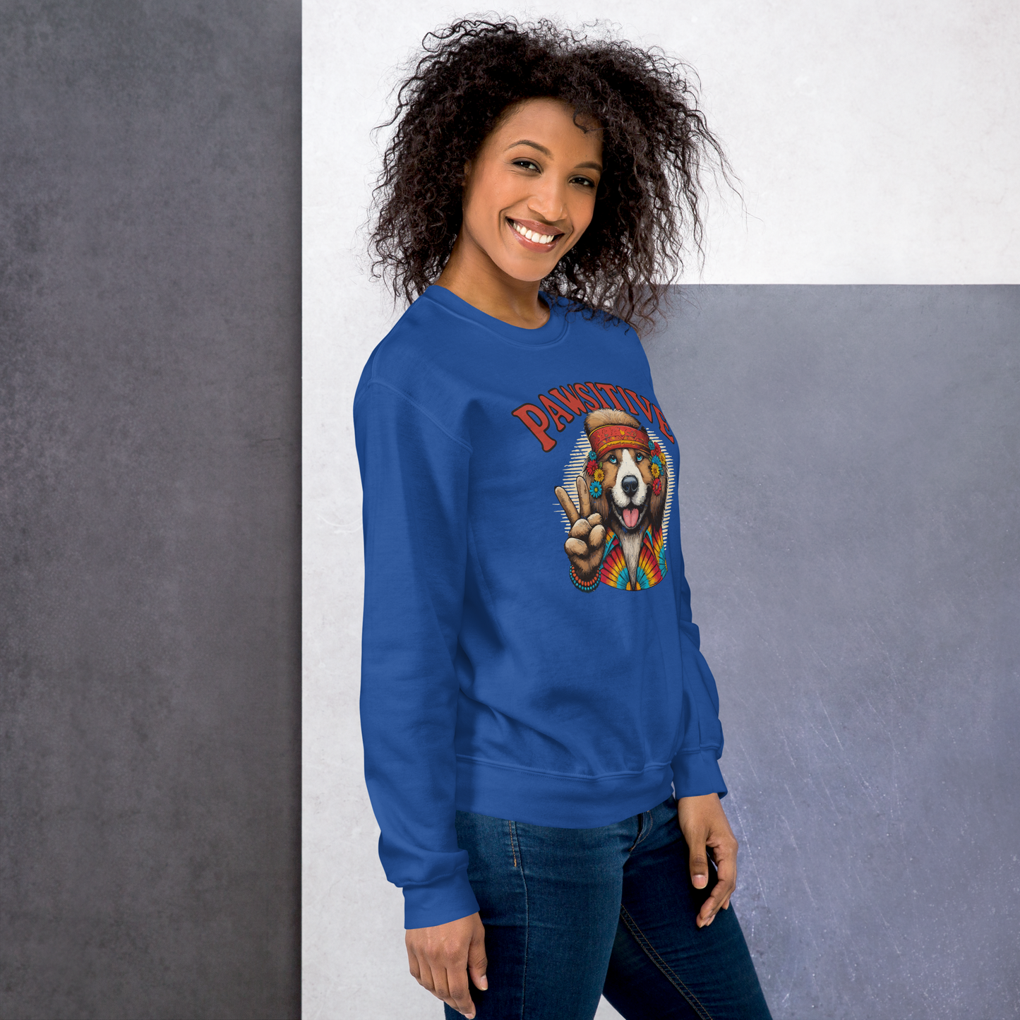 Groovy Canine Vibes - Preshrunk Sweatshirt