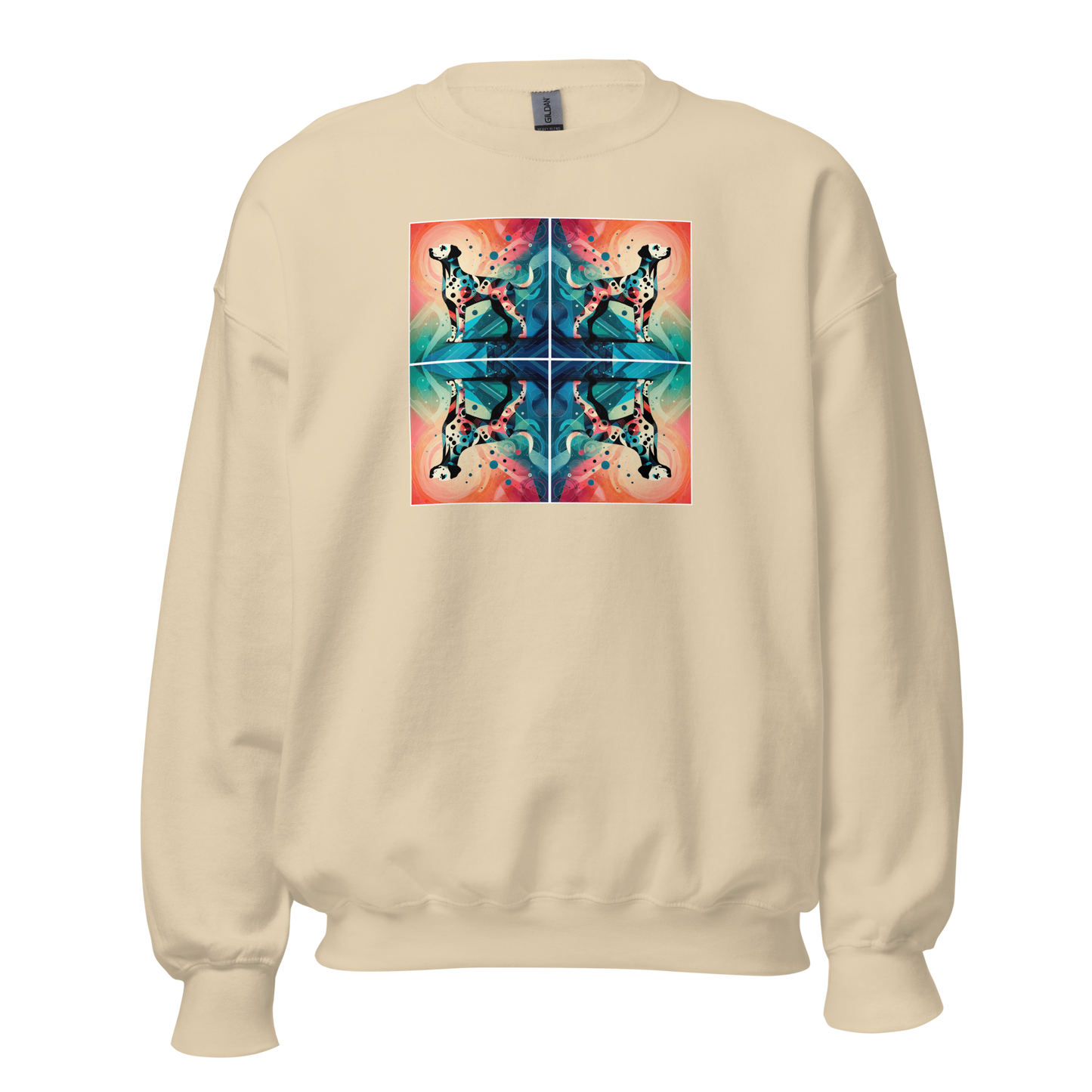 Vibrant Canine Mosaic - Preshrunk Sweatshirt