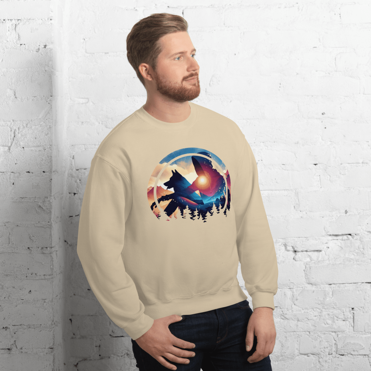 Companion Hues - Sweatshirt | COLORS: Charcoal, Royal, Indigo, Sand - Preshrunk Sweatshirt - Speak Up 4 Paws