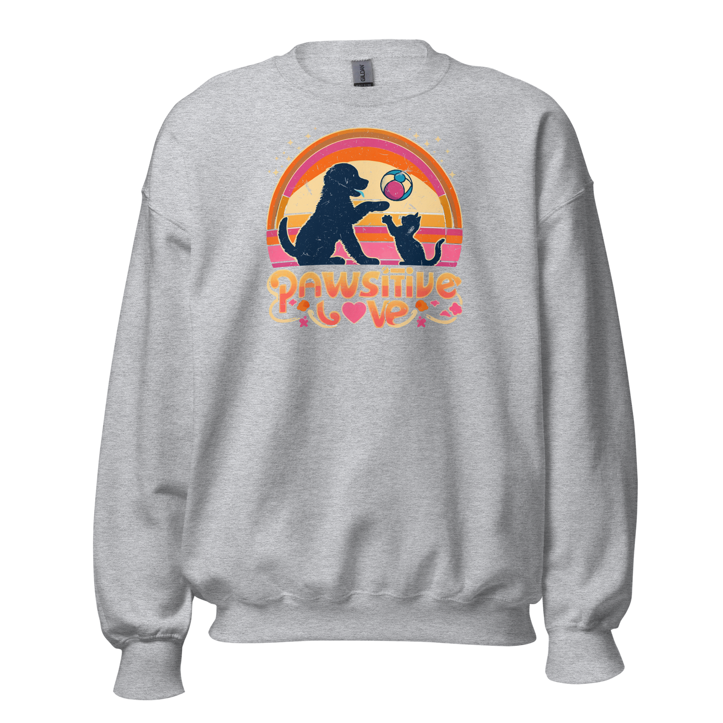 Rainbow Rendezvous - Pawsitive Love - Preshrunk Sweatshirt