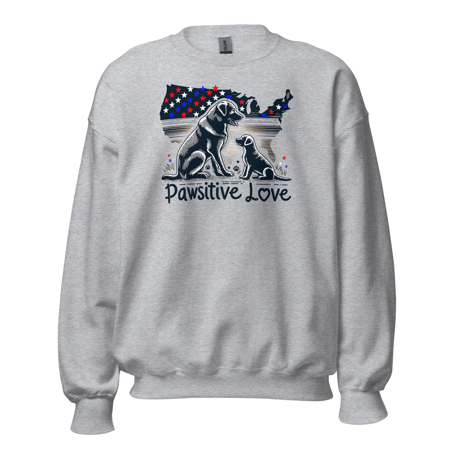 States of Devotion - Pawsitive Love - Preshrunk Sweatshirt