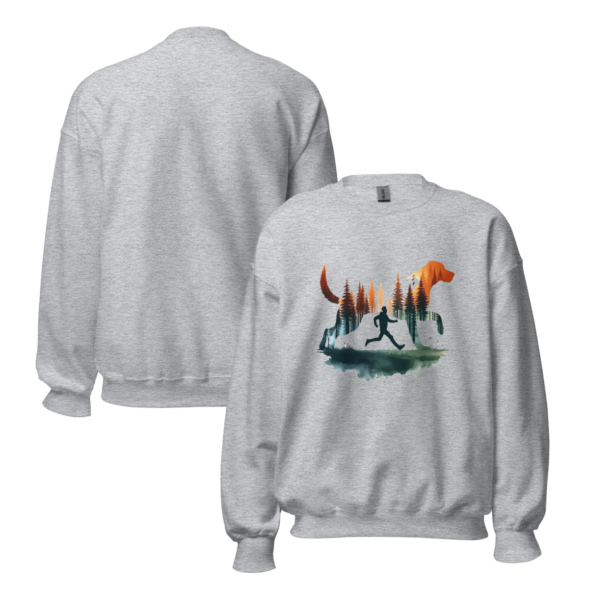 Forest Spirit - Oversized Sweatshirt | COLORS: Sport Grey, Ash - Preshrunk Sweatshirt - Speak Up 4 Paws