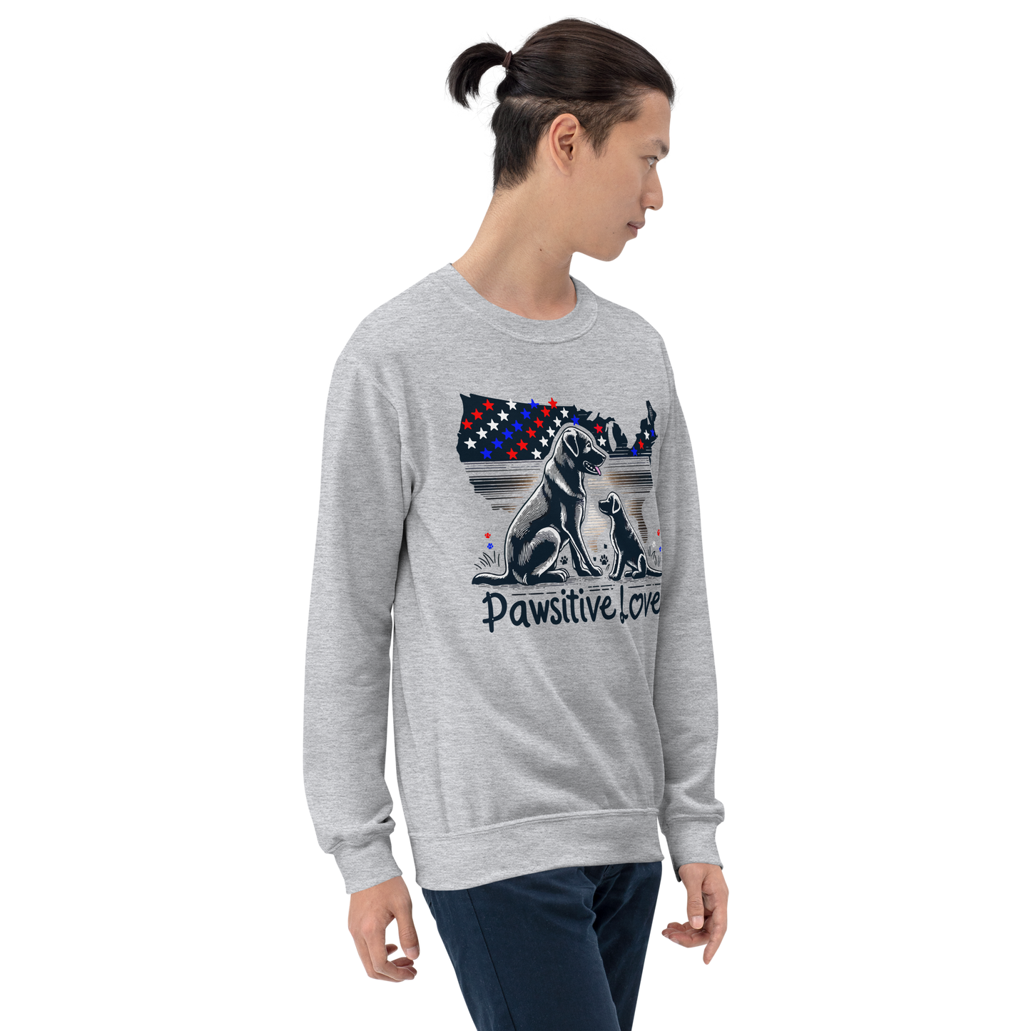 States of Devotion - Pawsitive Love - Preshrunk Sweatshirt