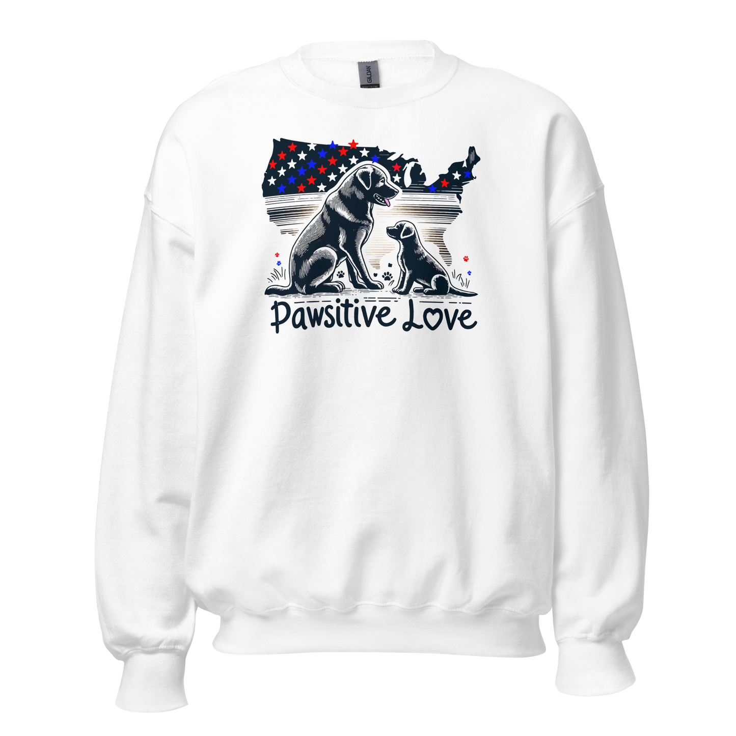 States of Devotion - Pawsitive Love - Preshrunk Sweatshirt