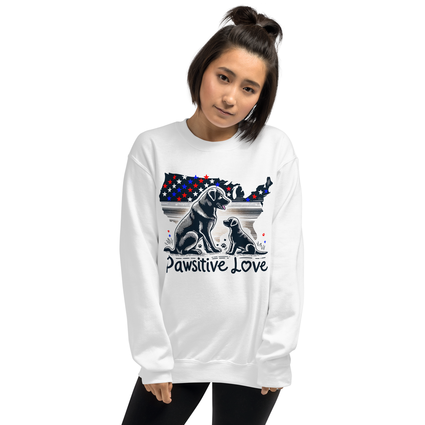 States of Devotion - Pawsitive Love - Preshrunk Sweatshirt