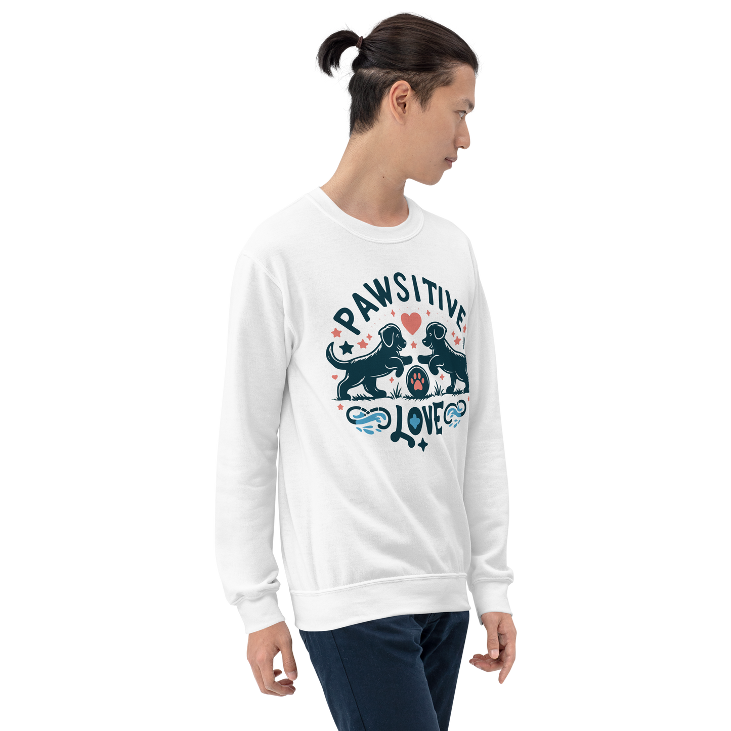 Sketchy Tails - Pawsitive Love - Preshrunk Sweatshirt