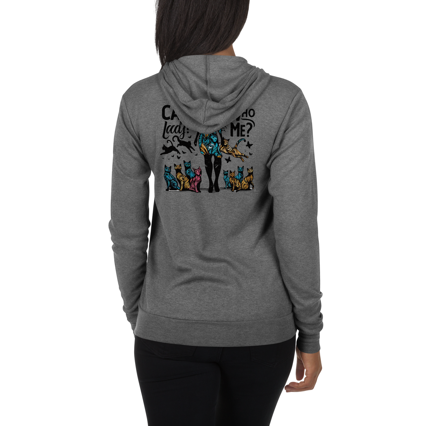 Feline Reverie - Lightweight Zip Hoodie