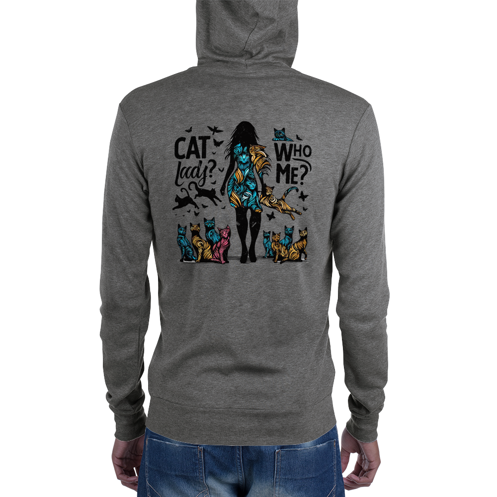 Feline Reverie - Lightweight Zip Hoodie