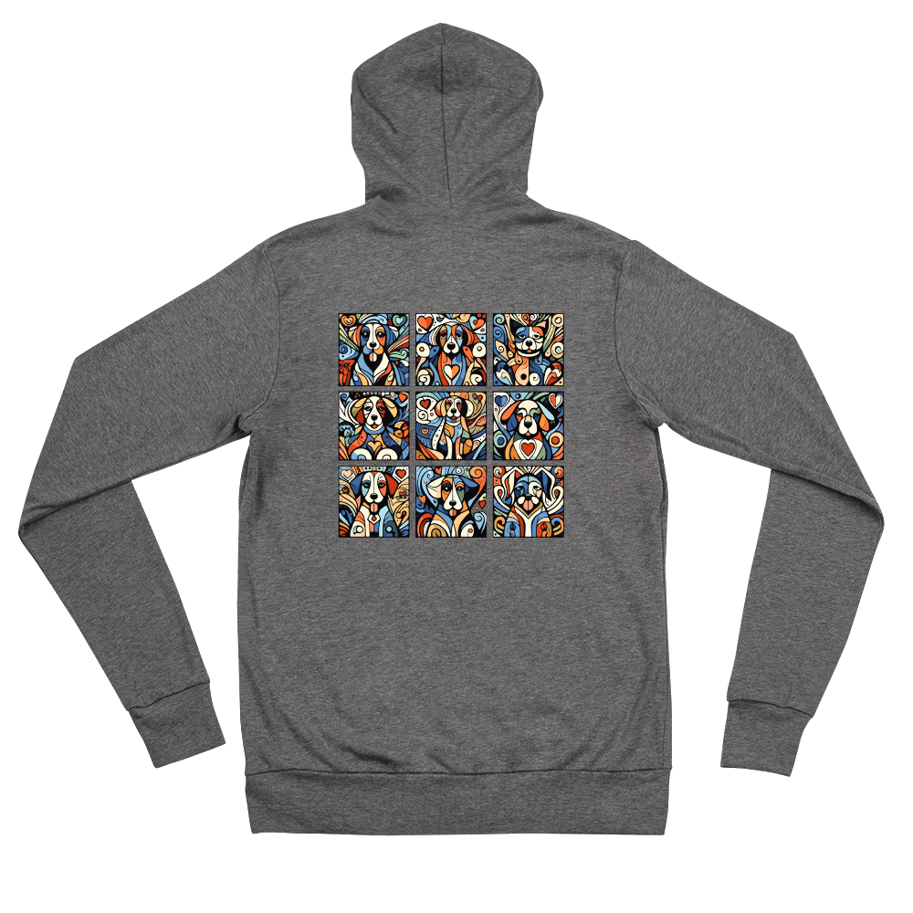 Paws in Harmony - Matisse - Lightweight Zip Hoodie