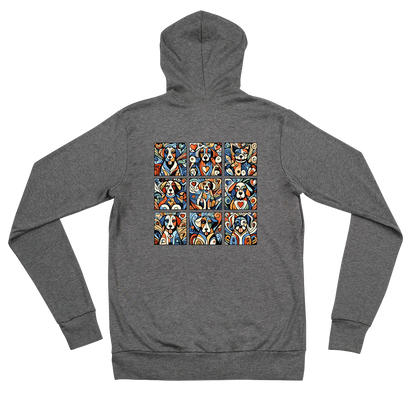 Paws in Harmony - Matisse - Lightweight Zip Hoodie