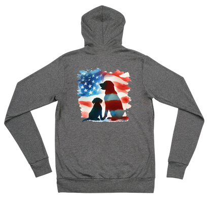 Patriotic Dreams - Lightweight Zip Hoodie