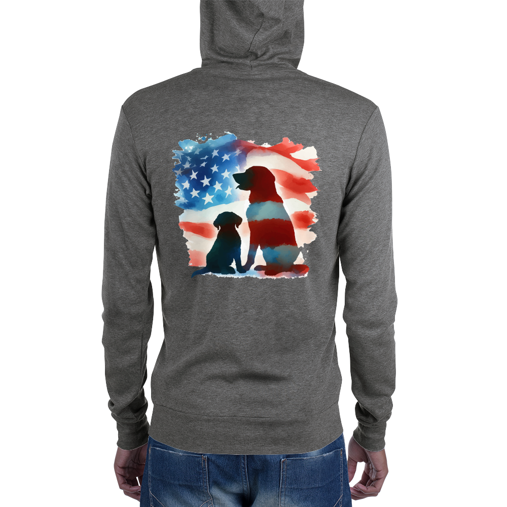 Patriotic Dreams - Lightweight Zip Hoodie