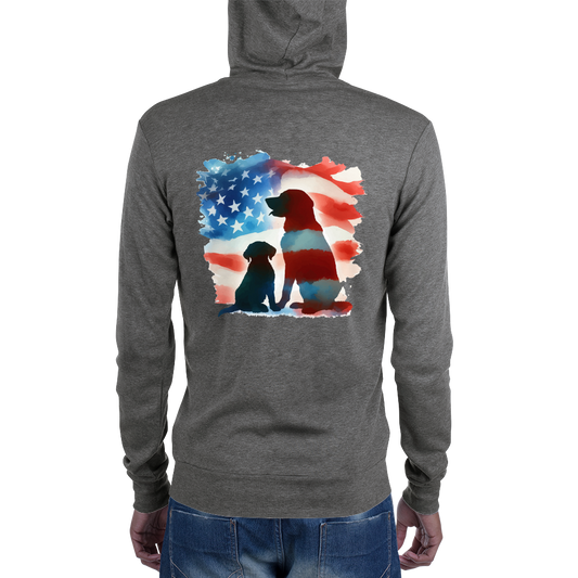 Patriotic Dreams - Lightweight Zip Hoodie