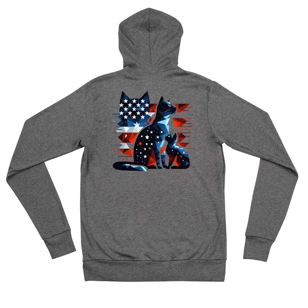 Stars and Stripes Companions - Lightweight Zip Hoodie